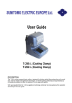 Sumitomo T25 Splicer User Guide