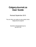 CalgaryJournal.ca User Guide