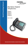 Meridian Digital Telephones M3901, M3902, M3903, M3904 User