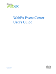 WebEx Event Center User's Guide