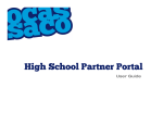 OCAS - High School Partner Portal User Guide