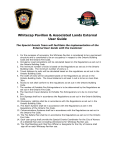 Whitecap Pavilion & Associated Lands External User Guide