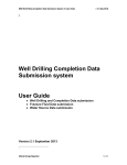 Well Drilling Completion Data Submission system User Guide