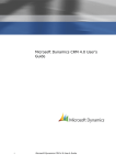 Microsoft Dynamics CRM 4.0 User's Guide