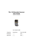 TSL 1D Wearable Scanner User Guide