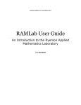 RAMLab User Guide - Mathematics