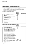 User Guide PERFORMING DIAGNOSTIC TESTS