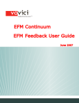 EFM Continuum EFM Feedback User Guide
