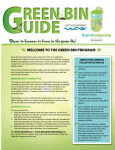 City of Nanaimo Green Bin User Guide