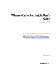 VMware vCenter Log Insight User's Guide