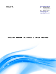 IP/SIP Trunk Software User Guide