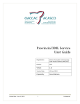 Provincial XML Service Client Technical Documentation