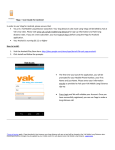 YApp – User Guide for Android In order to use YApp for