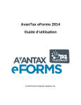 AvanTax eForms Help & User Guide