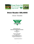 Stick Reader SDL400S User Guide