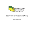 User Guide for Harassment Policy