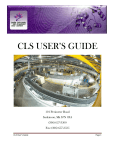 CLS USER'S GUIDE - Canadian Light Source