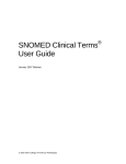 SNOMED Clinical Terms User Guide