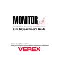 Monitor xL™ LCD Keypad User's Guide