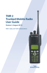 TMR 2 Trunked Mobile Radio User Guide