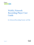 WebEx Network Recording Player User Guide