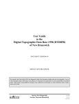 User Guide to the Digital Topographic Data Base 1998 (DTDB98) of