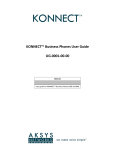 KONNECT™ Business Phones User Guide