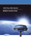 Spectra Precision EPOCH 50 GNSS System User Guide