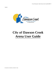 City of Dawson Creek Arena User Guide