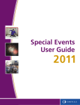 Special Events User Guide