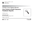 User Guide to Death Clearance Feedback Reports