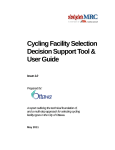 Cycling Facility Selection Decision Support Tool & User Guide