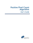 Positive Pixel Count Algorithm User's Guide