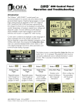 &trade; 600 Control Panel Operation and Troubleshooting