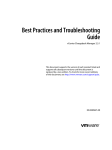 Best Practices and Troubleshooting Guide - vCenter