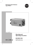 Mounting and Operating Instructions EB 8384-2 EN