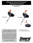 General No. 25and D-25 Handy Operating Instructions