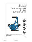 PNEUMATIC FLOORING TOOL OPERATING INSTRUCTIONS