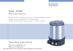 Operating Instructions Type 8798 Remote Sensor