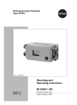 Mounting and Operating Instructions EB 8384-1 EN