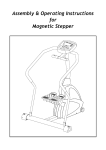 Assembly & Operating Instructions for Magnetic Stepper