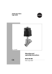 Mounting and operating instructions EB 8139 EN