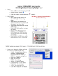 Avance 300 MHz NMR Spectrometer Operating Instructions using