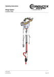 Operating Instructions Stinger System 03-W001-0400