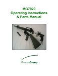 MG7020 Operating Instructions & Parts Manual
