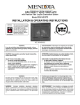 INSTALLATION & OPERATING INSTRUCTIONS