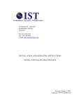 INSTALLATION AND OPERATING INSTRUCTIONS MODEL 4100