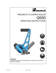 PNEUMATIC FLOORING NAILER OPERATING INSTRUCTIONS