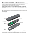Wireless Wind Sensor Installation and Operating Instructions