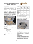 Installation and Operating Instructions Stone Age Round Fire Pits